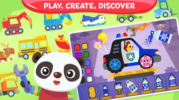 Развивающие игры для детей от 3 до 5 лет - Машинки постер