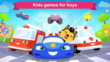 Car games for kids & toddler Cartaz