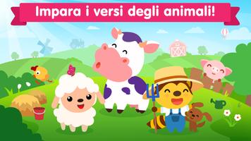 Poster Suoni animali per bambini