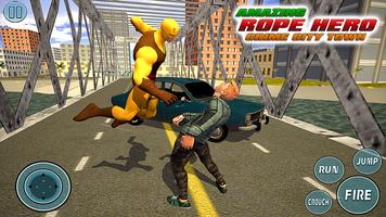 Super Vice Town Rope Hero: Cri تصوير الشاشة 2