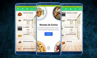 Recetas de cocina fáciles gratis पोस्टर