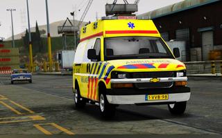 US Ambulance Simulator 3d game poster