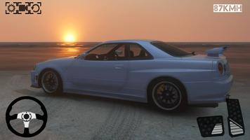 GTR Skyline Car Drift & Drag Ekran Görüntüsü 1