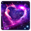 Free purple sky keyboard theme