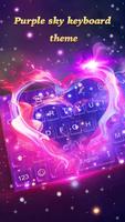 Free purple sky keyboard theme bài đăng