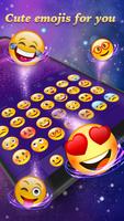 Free purple sky keyboard theme ảnh chụp màn hình 1