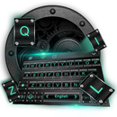 Black Keyboard Theme with Emoji APK