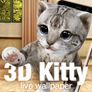 3D Cute Kitty Cat Live Wallpaper & Launcher APK