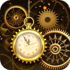 Golden Alarm Clock Launcher أيقونة