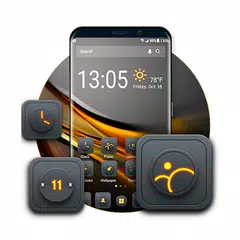 Blackgold Launcher theme for you APK download