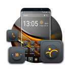 Blackgold Tema Launcher gratis icono