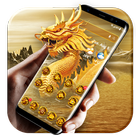 Golden dragon launcher theme &wallpaper ikon