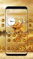 Golden dragon # Launcher teması ücretsiz gönderen