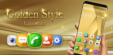 Tema Golden Launcher gratis