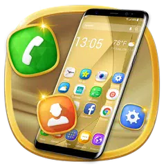 Golden launcher theme &wallpaper APK download