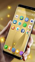 Golden launcher theme &wallpaper ภาพหน้าจอ 1