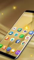 Golden launcher theme &wallpaper syot layar 2