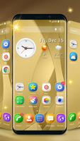 Golden launcher theme &wallpaper syot layar 3