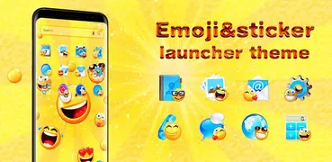Nettes Emoji Startprogramm Thema
