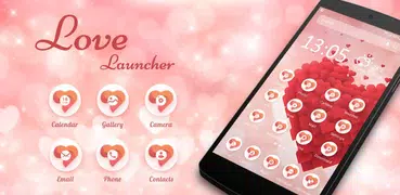 Love&heart Тема Launcher бесплатно