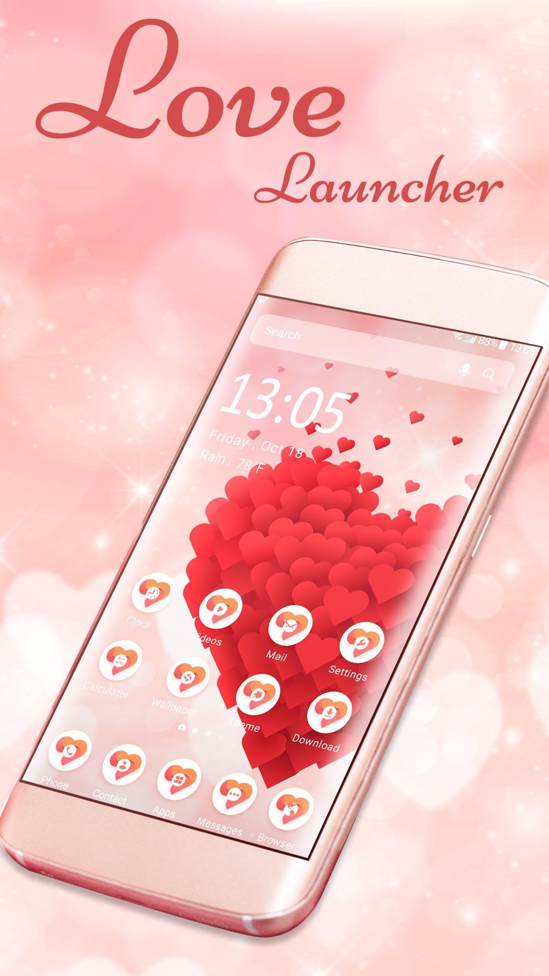 Скачать Love&heart Тема Launcher бесплатно APK для Android - Последняя  Версия