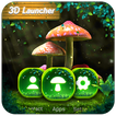 3D Mushroom&nature  launcher theme