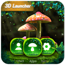 3D Mushroom&nature  launcher theme APK