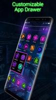 Neon launcher theme &wallpaper screenshot 3