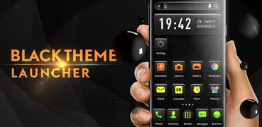 Tema Black Launcher de graça