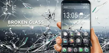 Broken Screen Glass Launcher for Android