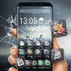 Broken Screen Glass Launcher for Android APK download