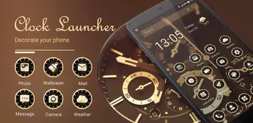 Clock launcher theme &wallpaper