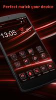 Red aurora Launcher theme for you ảnh chụp màn hình 1