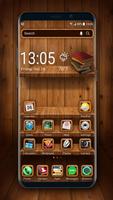 پوستر Wooden launcher theme &wallpaper