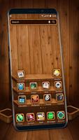 Wooden launcher theme &wallpaper تصوير الشاشة 1