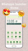 Launcher theme for Whatsapp постер
