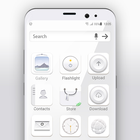 White Launcher-thema gratis-icoon
