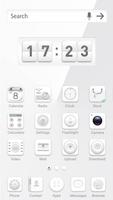 Tema White Launcher gratis Poster