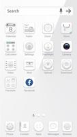 White launcher theme &wallpaper تصوير الشاشة 2