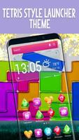 Tetris style launcher theme &wallpaper постер