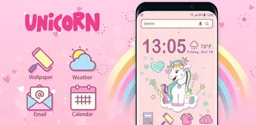 Unicorn launcher theme &wallpaper