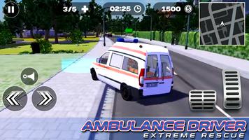 Poster Ambulance Driver Extreme Rescue