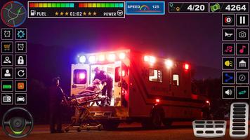 Ambulance Driving Game 3d পোস্টার