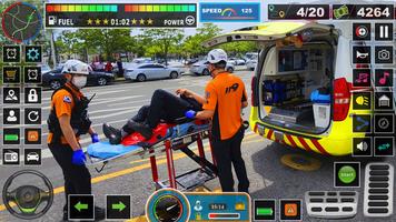 Ambulance Driving Game 3d 스크린샷 1