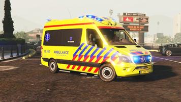سيارة إسعاف محاكي لعبة المدقع تصوير الشاشة 1
