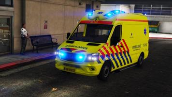 Ambulance simulatiespel plus-poster