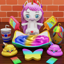 APK Unicorn Doll Slime Games DIY