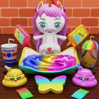 Unicorn Doll Slime Games DIY icône