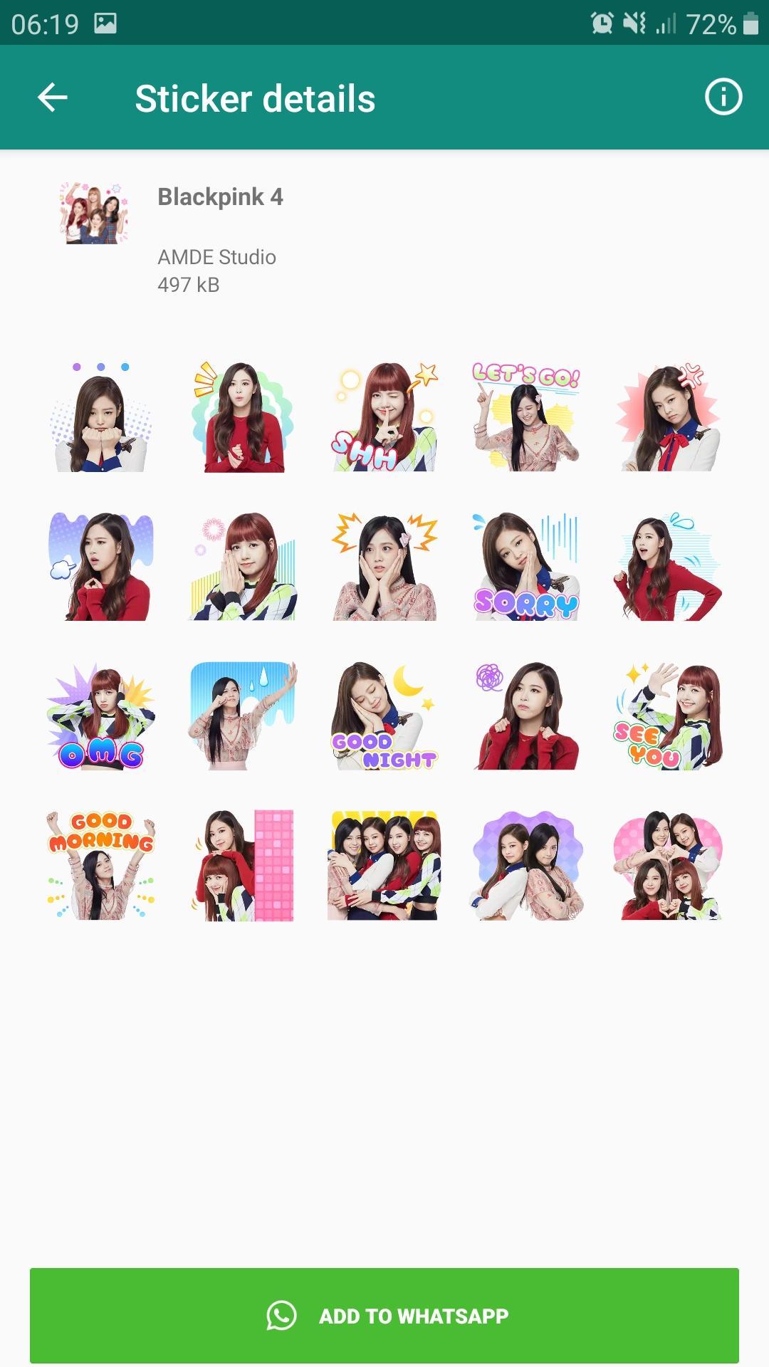 28 Daftar Sticker  Whatsapp  Blackpink  Apk Terkeren 