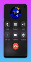 Rainbow Blue Friend Prank Call captura de pantalla 1